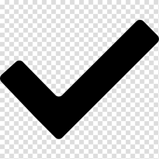 512x512 Check Mark Symbol Icon, Black Checkmark Transparent Background Png