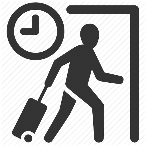 512x512 Arrived, Check In, Check In, Early, Flight, Late, Time Icon