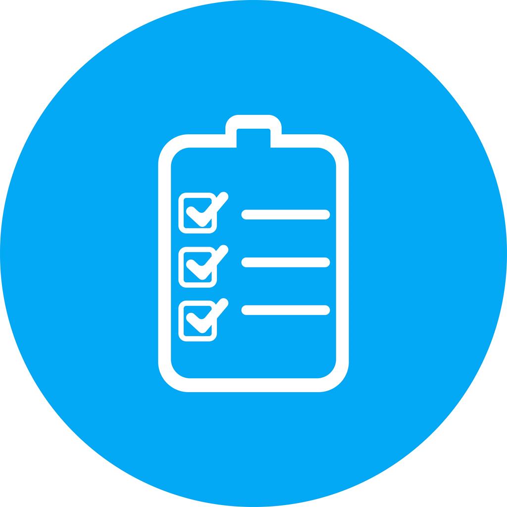 1024x1024 Checklist Flat Round Icon