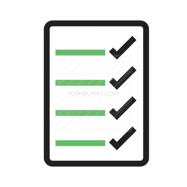 600x600 Checklist Line Green Black Icon