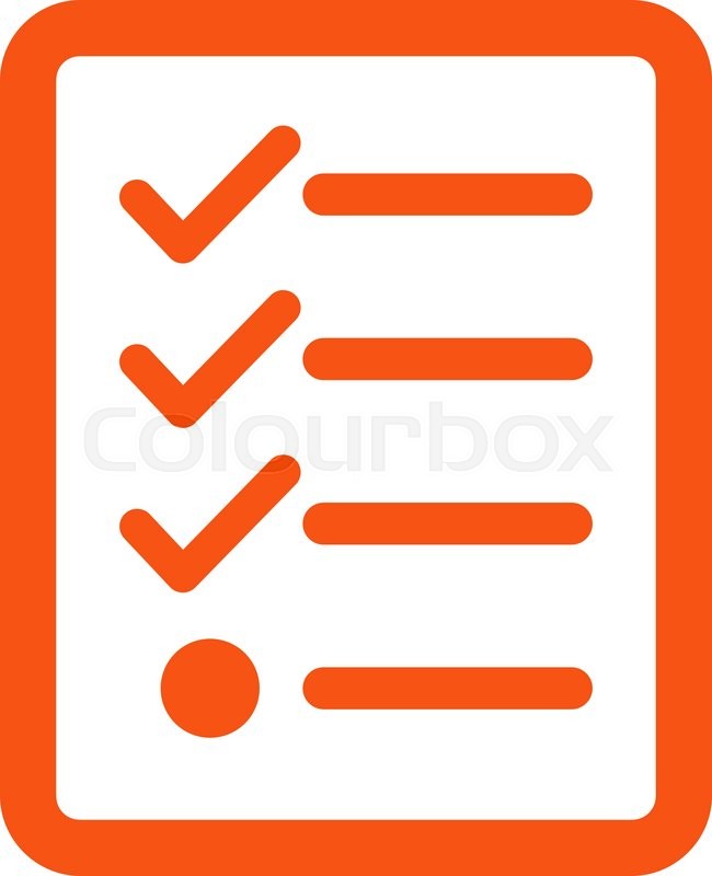 650x800 Checklist Icon From Business Bicolor Stock Vector Colourbox