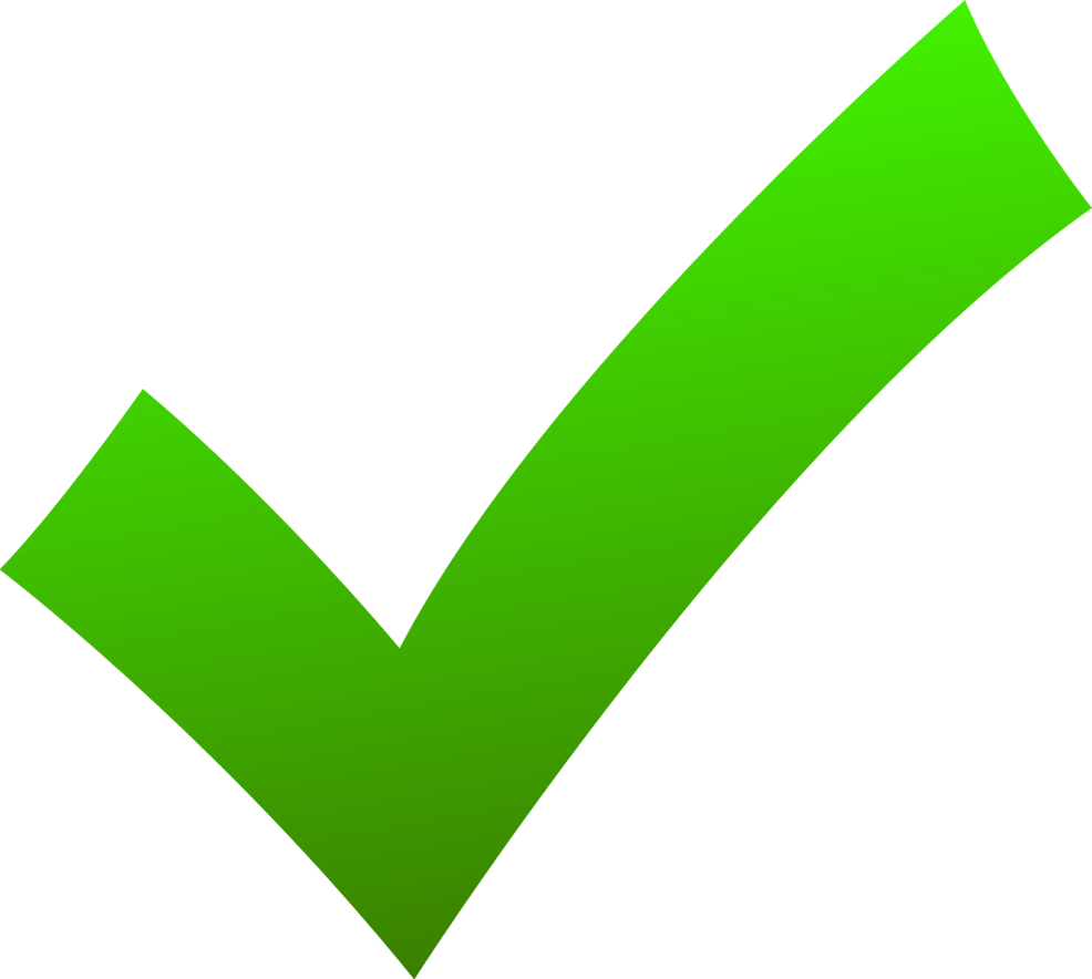 986x884 Check Mark Icon Green