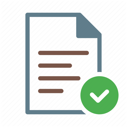 512x512 Checkmark, Document, Done, File, Selected, Text Icon