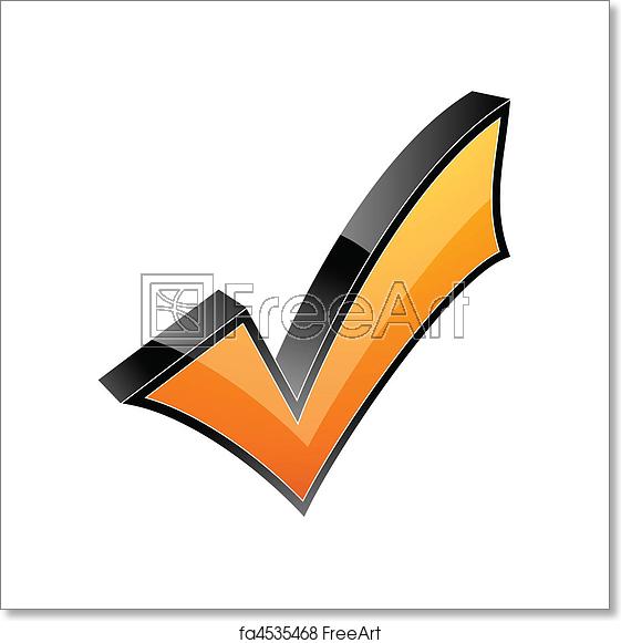 561x581 Free Art Print Of Check Mark Check Mark Icon Vector