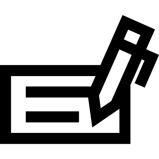 512x512 Commercial Payment Tools Pen Signing A Check Icons Free Download