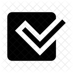 256x256 Check Icon Of Glyph Style
