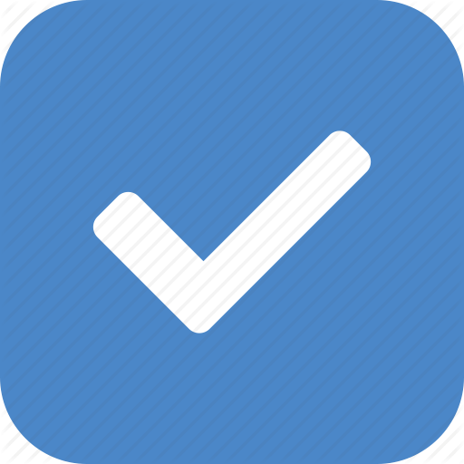 512x512 Approved, Blue, Check, Checkbox, Confirm, Square, Yes Icon