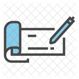 256x256 Checkbook Icon Of Colored Outline Style