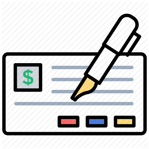 512x512 Doodle Icon Checkbook, Financial Statement Icon