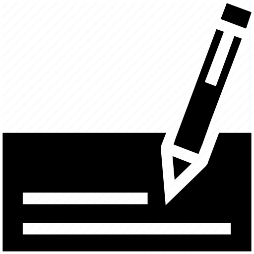512x512 Banking, Check, Checkbook, Finance, Paper, Pencil Icon