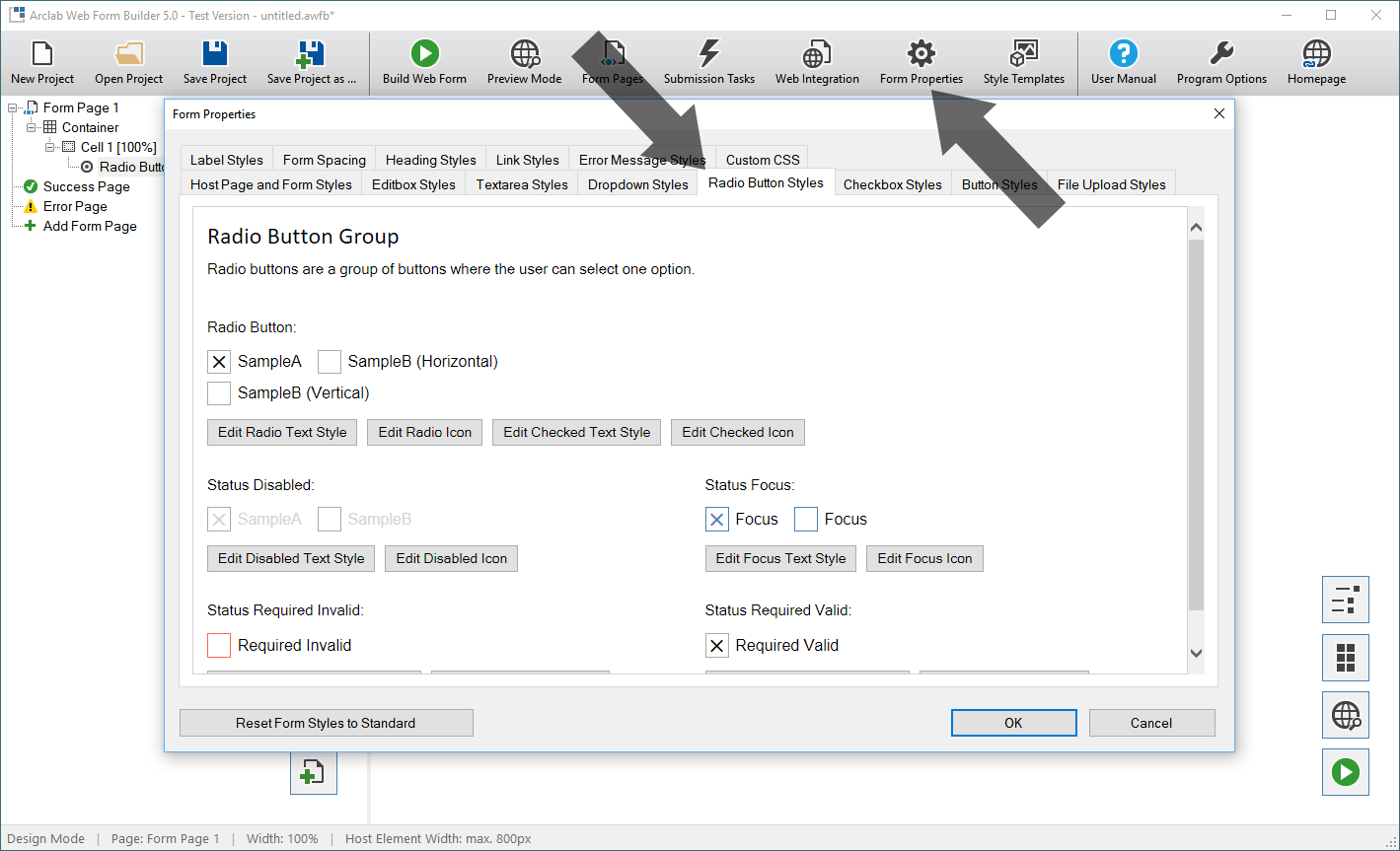 1419x863 Web Form Builder Radiobutton And Checkbox Icon