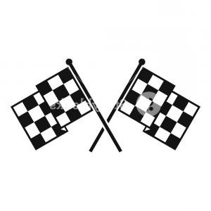 300x300 Checkered Racing Flags Icon Simple Illustration Of Chequered Flags