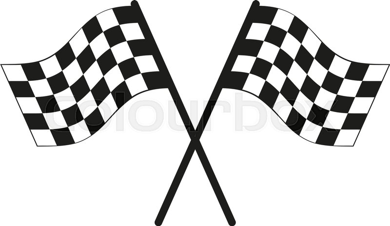 800x464 The Checkered Flag Icon Finish Stock Vector Colourbox