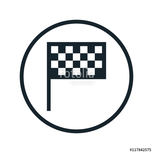 500x500 Checkered Flag Icon Stock Image And Royalty Free Vector