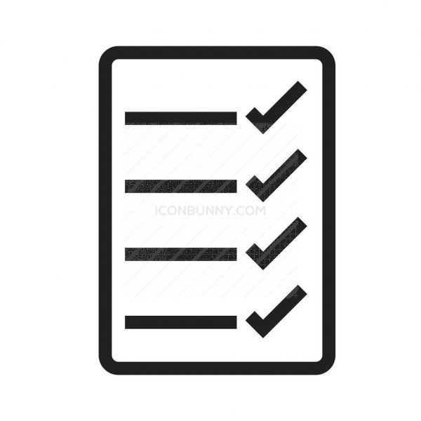 600x600 Checklist Line Icon