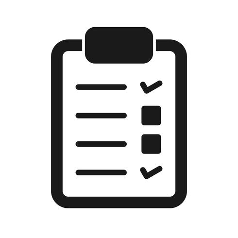 490x490 Vector Checklist Icon