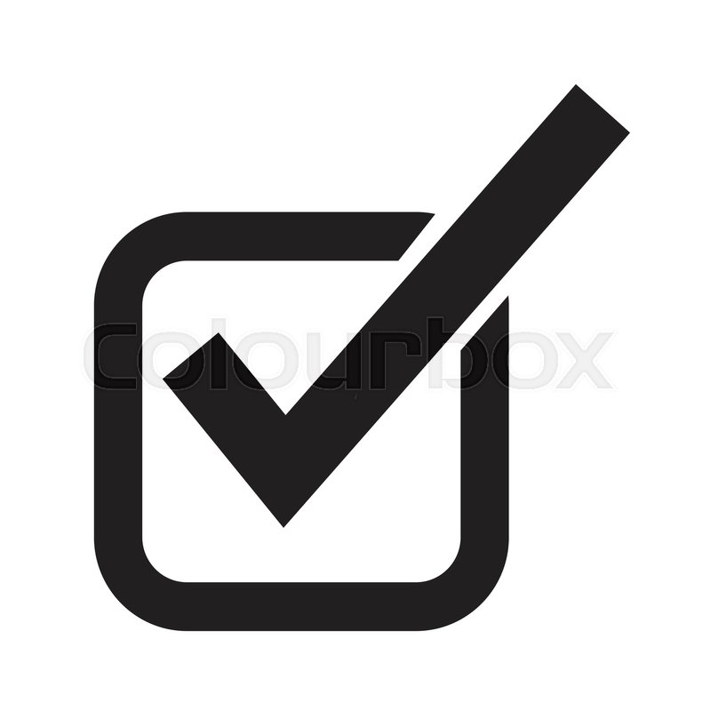 800x800 Checkmark Icon Illustration Design Stock Vector Colourbox