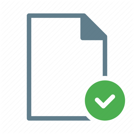 512x512 Checkmark, Document, Done, File, Selected, Text Icon