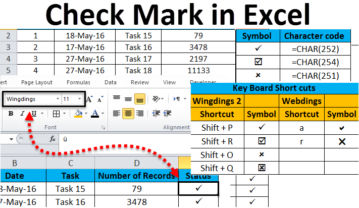 711x412 Check Mark In Excel