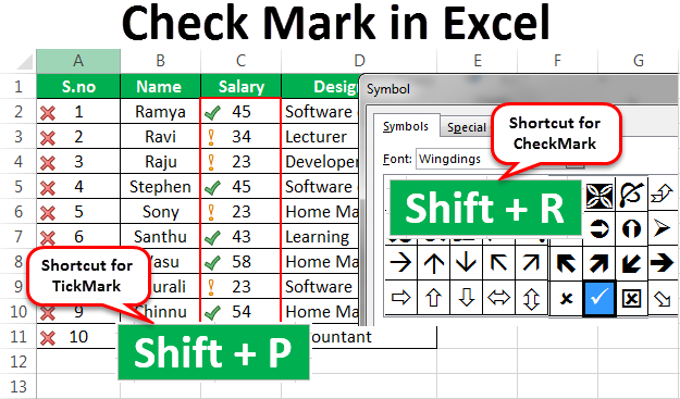 625x367 Check Mark In Excel Top Ways To Insert Tick Mark Symbol