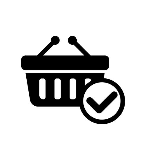 490x490 Online Basket Checkout Icon Vector