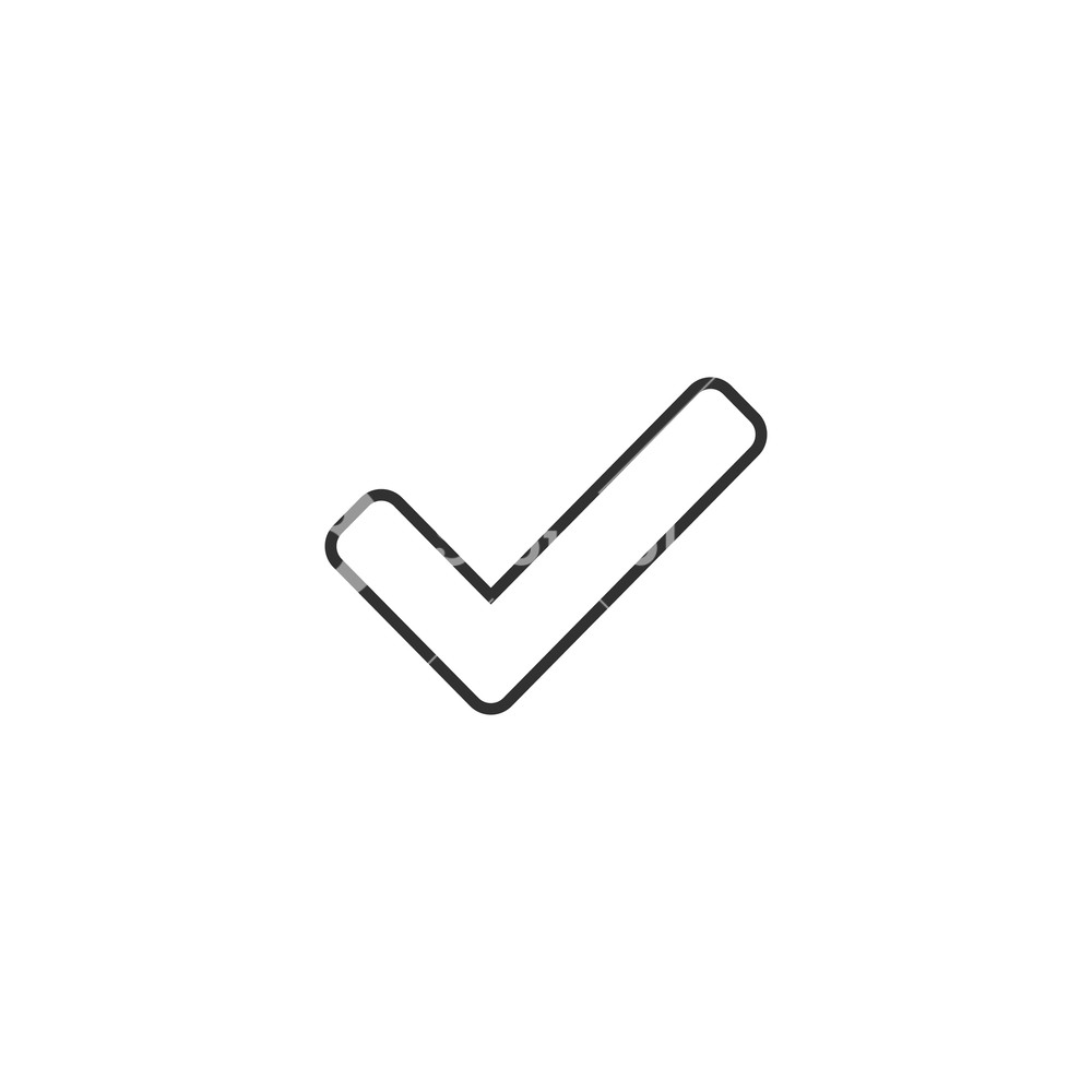 1000x1000 Linear Check Icon Approved Symbol Ok Icon Check Button Sign