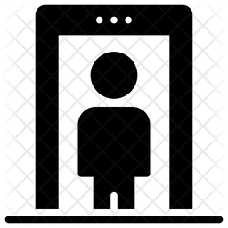 256x256 Security Checkpoint Icon Of Glyph Style