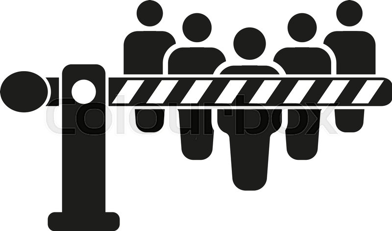 800x471 The Barrier Icon Roadblock And Stock Vector Colourbox