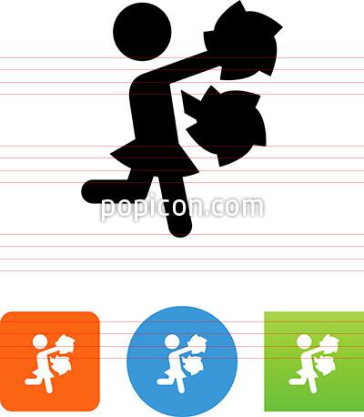 400x458 Cheerleader Icon