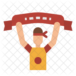 256x256 Cheerleader Icon Of Flat Style