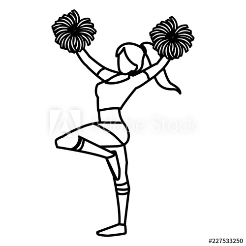 500x500 Avatar Cheerleader Icon