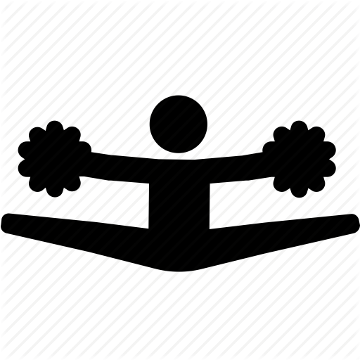 512x512 Cheer, Cheerleader, Dance, Jump, Pom, Splits Icon