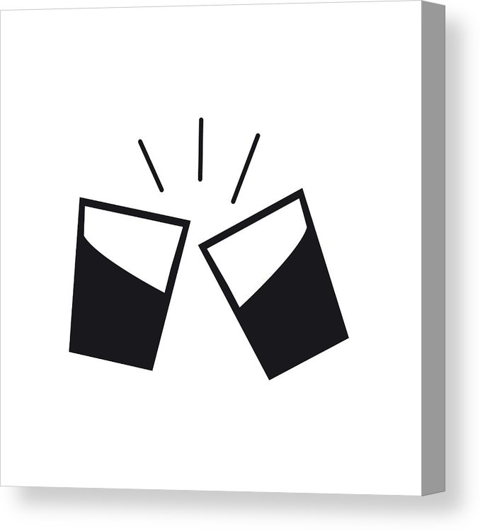 678x750 Cheers Icon Vector Canvas Print Canvas Art