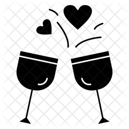 256x256 Cheers Icon Of Glyph Style