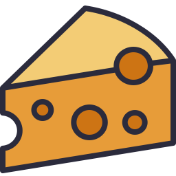 256x256 Cheese Icon Outline Filled