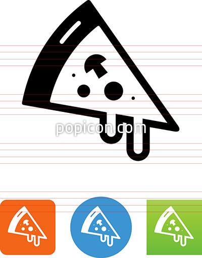 400x512 Pizza Slice With Melting Cheese Icon