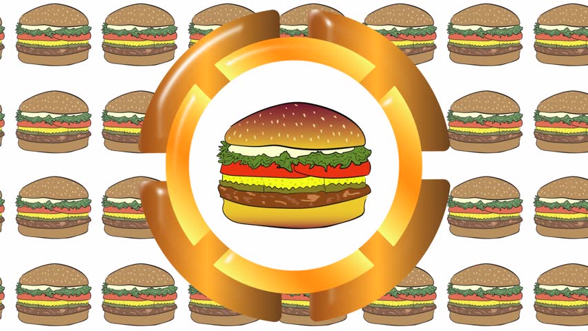 852x480 Cheeseburger Icon In Cheeseburgers Stock Footage Video