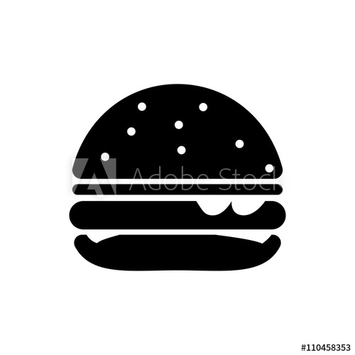 500x500 Cheeseburger Icon Vector Illustration