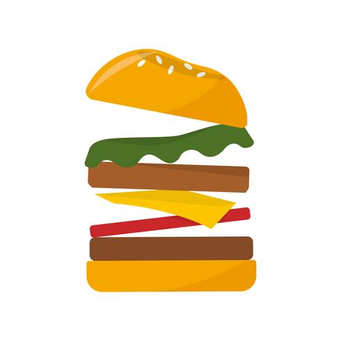 490x490 Big Hamburger Icon Graphic Illustration