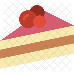 256x256 Cheesecake Icon Of Flat Style
