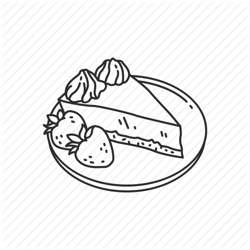 512x512 Cake, Cheesecake, Dessert, Food, Slice, Strawberry, Sweet Icon