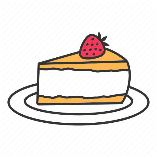 512x512 Cake, Cheesecake, Dessert, Layer, Pie, Strawberry, Sweet Icon