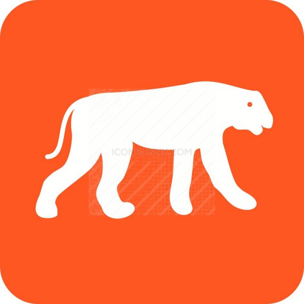 600x600 Cheetah Flat Round Corner Icon