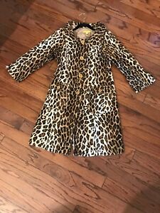 225x300 John Carlisle Leopard Cheetah Print Button Down Sleeves Coat