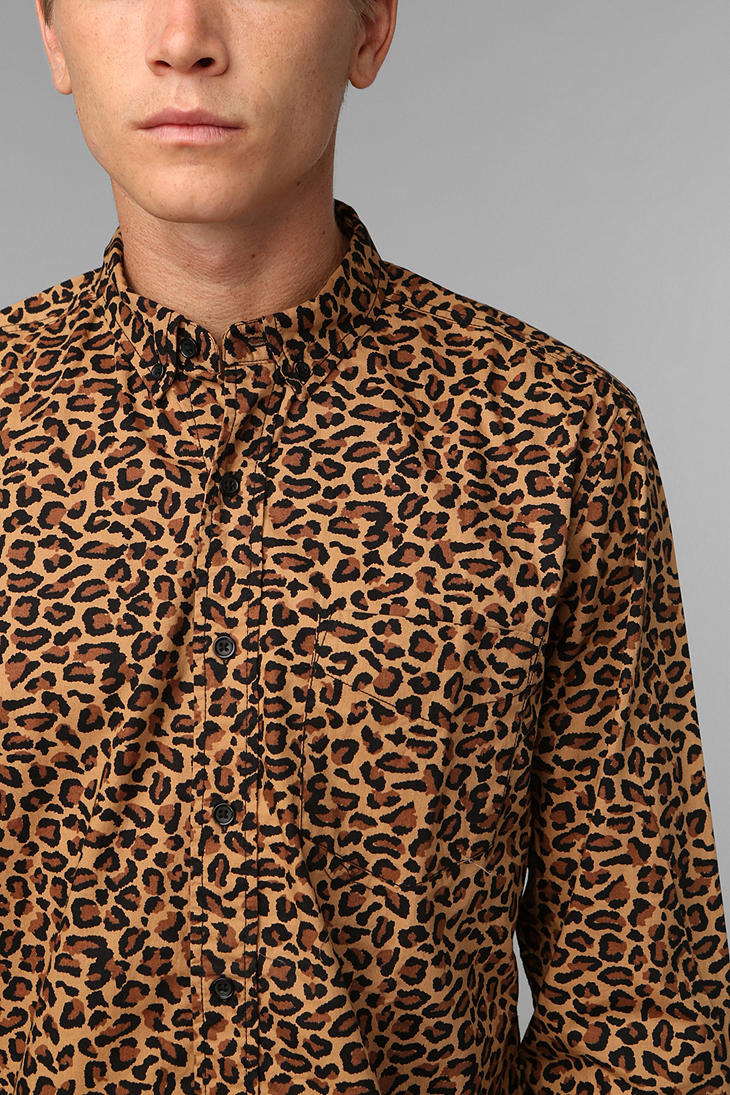 730x1095 Mens Leopard Print Button Down Shirt