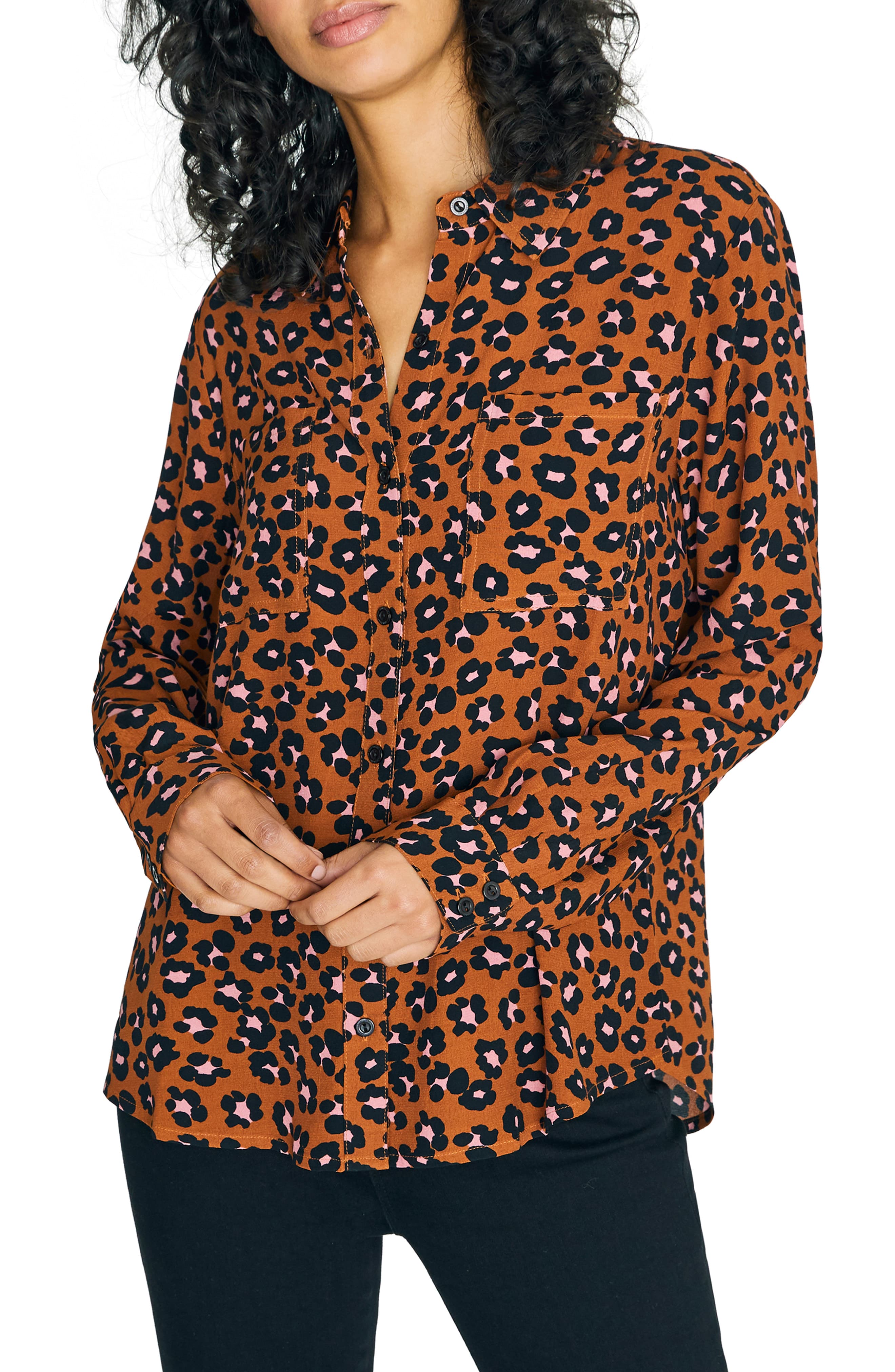 2640x4048 Sanctuary Monday To Sunday Animal Print Button Up Shirt Nordstrom