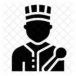 256x256 Chef Icon Of Glyph Style