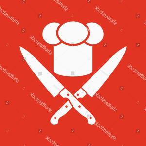 300x300 Chef Hat Crossed Knives Icon Cook Savoyuptown