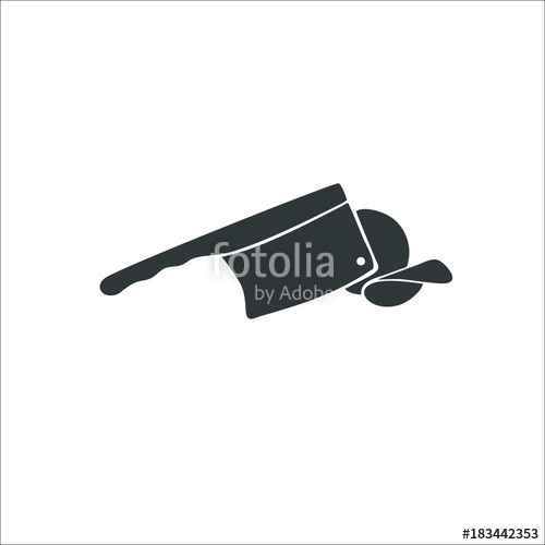 500x500 Butcher Chef Knife Icon Stock Image And Royalty Free Vector