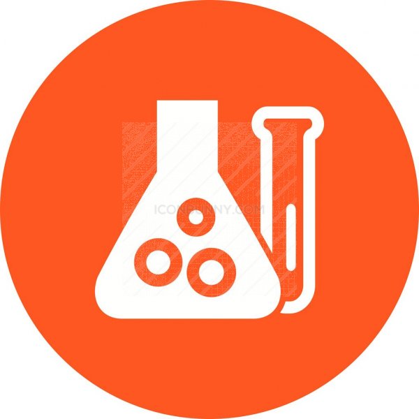 600x600 Chemistry Flat Round Icon